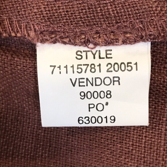 Multiples Brown Women's Size 6 100% Linen Straight Leg Grommet Hem Crop Pants - Picture 11 of 12